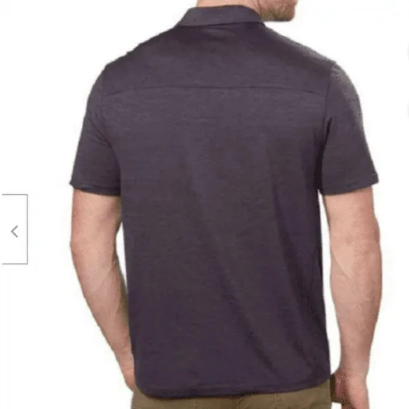 G.H. Bass & Co Charcoal Slate Polo Shirt 2XL - Picture 2 of 11